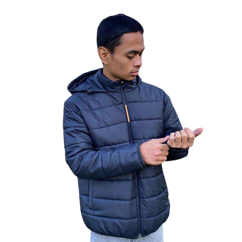 Jaket Puffer - Hitam