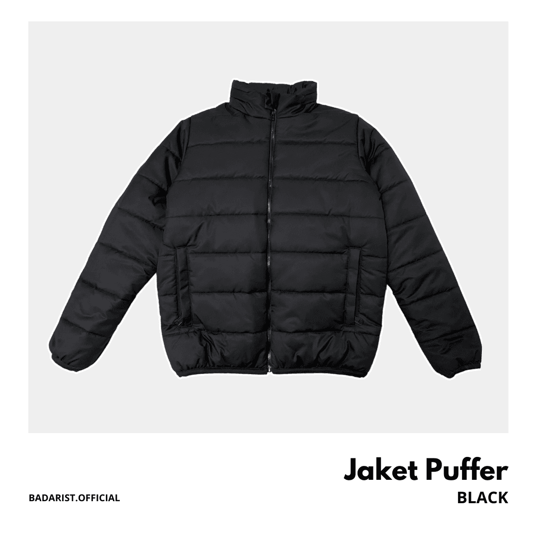 Jaket Puffer - Hitam